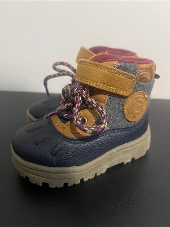 Carter's Other - Carter's Navy, Tan and Burgundy Toddler Trail Boots
